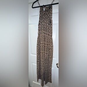 Sanctuary Asymmetrical Dress in Black and Brown